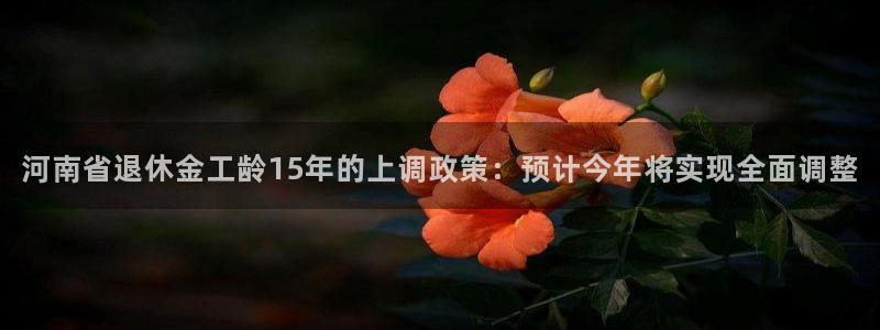 www.okooo澳客体育.com：河南省退休金工龄15年的上调政策：预计今年将实现全面调整